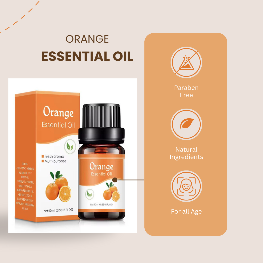 10ml long-lasting orange essence , Water-soluble aromatherapy Fruit Fragrance Oil for Diffuser, Humidifier, Home Fragrance, Perfume Making, candles, and soap making.